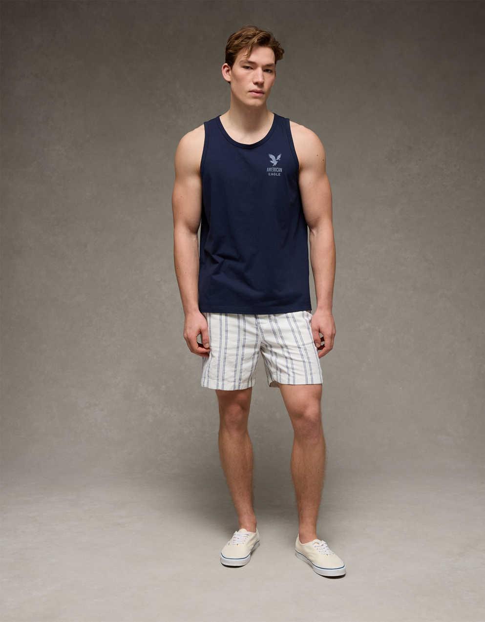 AE Standard Fit Lightweight Logo Graphic Tank Top