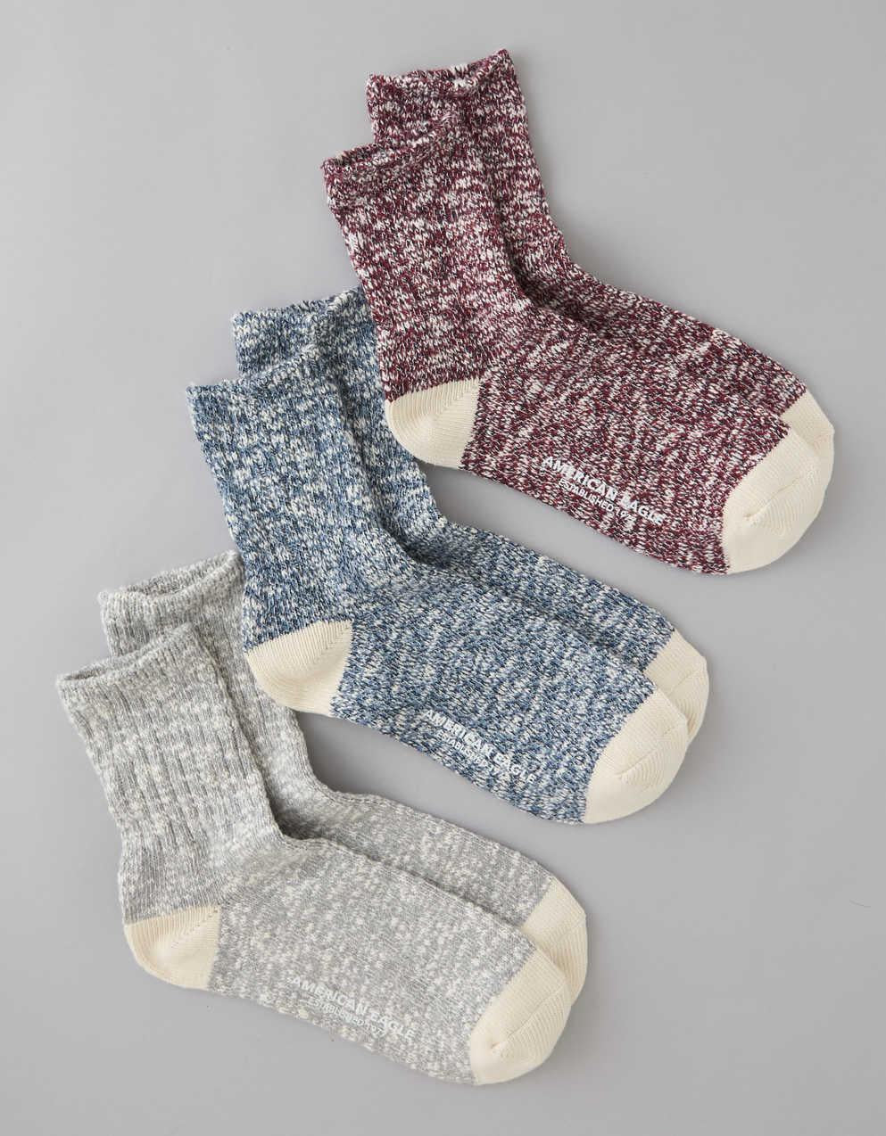 AE Marl Camp Socks 3-Pack