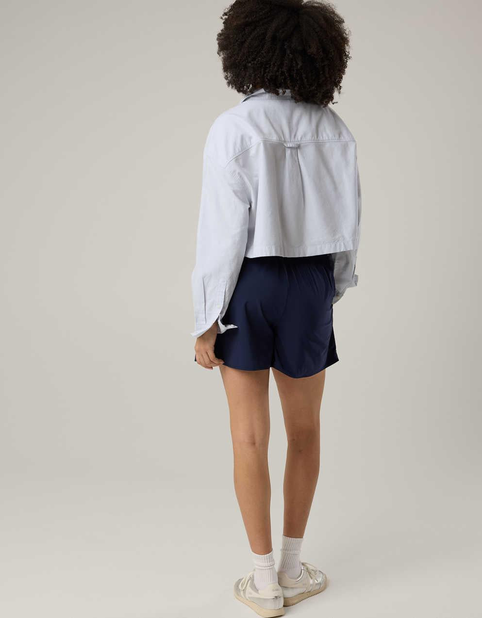 OFFLINE By Aerie Cropped Button Up Shirt