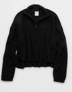 OFFLINE By Aerie OTT Seamed Quarter Zip Sweatshirt