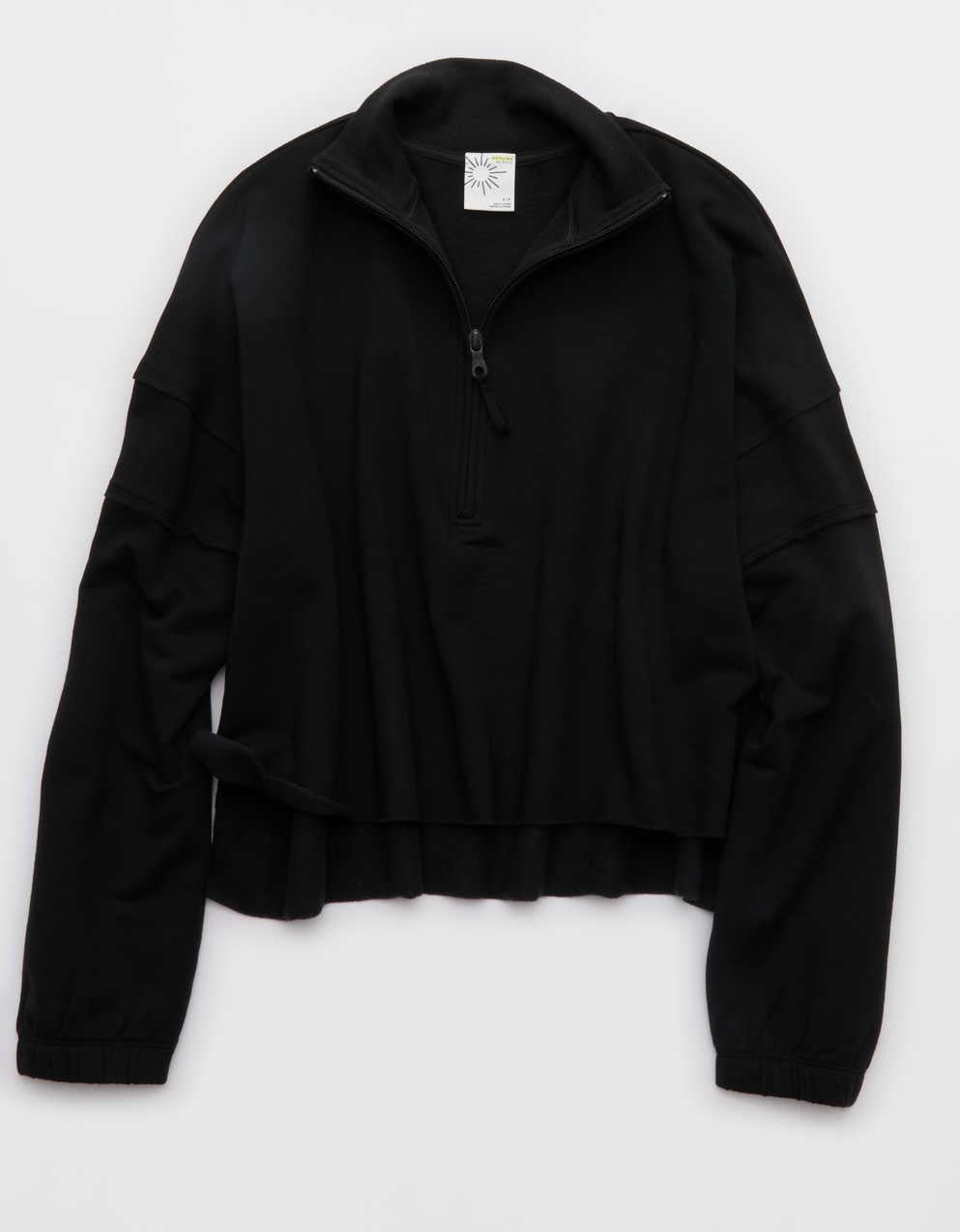 OFFLINE By Aerie OTT Seamed Quarter Zip Sweatshirt