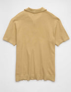 AE Weekend Washed Sweater Polo Shirt