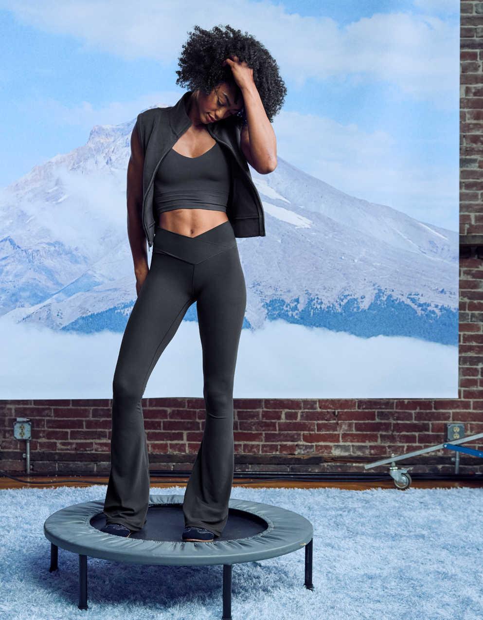 OFFLINE By Aerie Real Me High Waisted Crossover Flare Legging