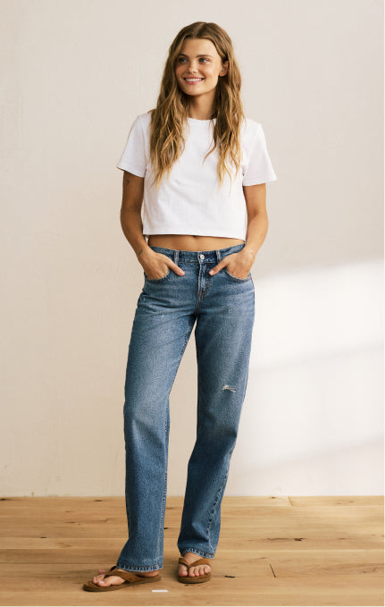 Stovepipe & Straight Leg Jeans