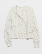 Aerie Happy Snit Henley T-Shirt