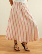 AE Linen-Blend Maxi Skirt