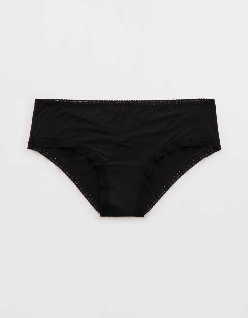 SMOOTHEZ Microfiber Lace Cheeky Underwear