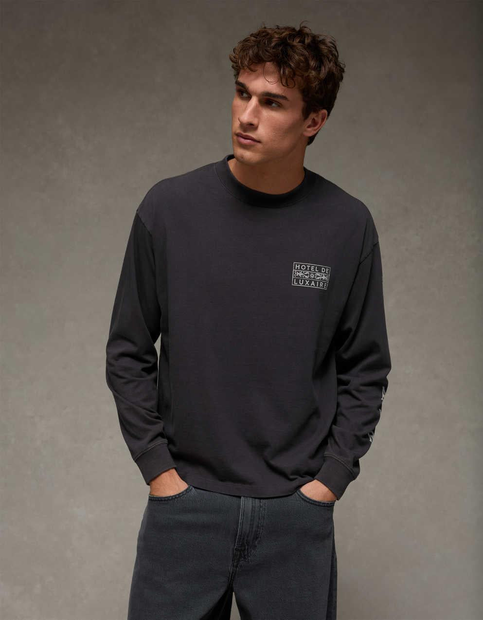 AE Boxy Long Sleeve Graphic T-Shirt