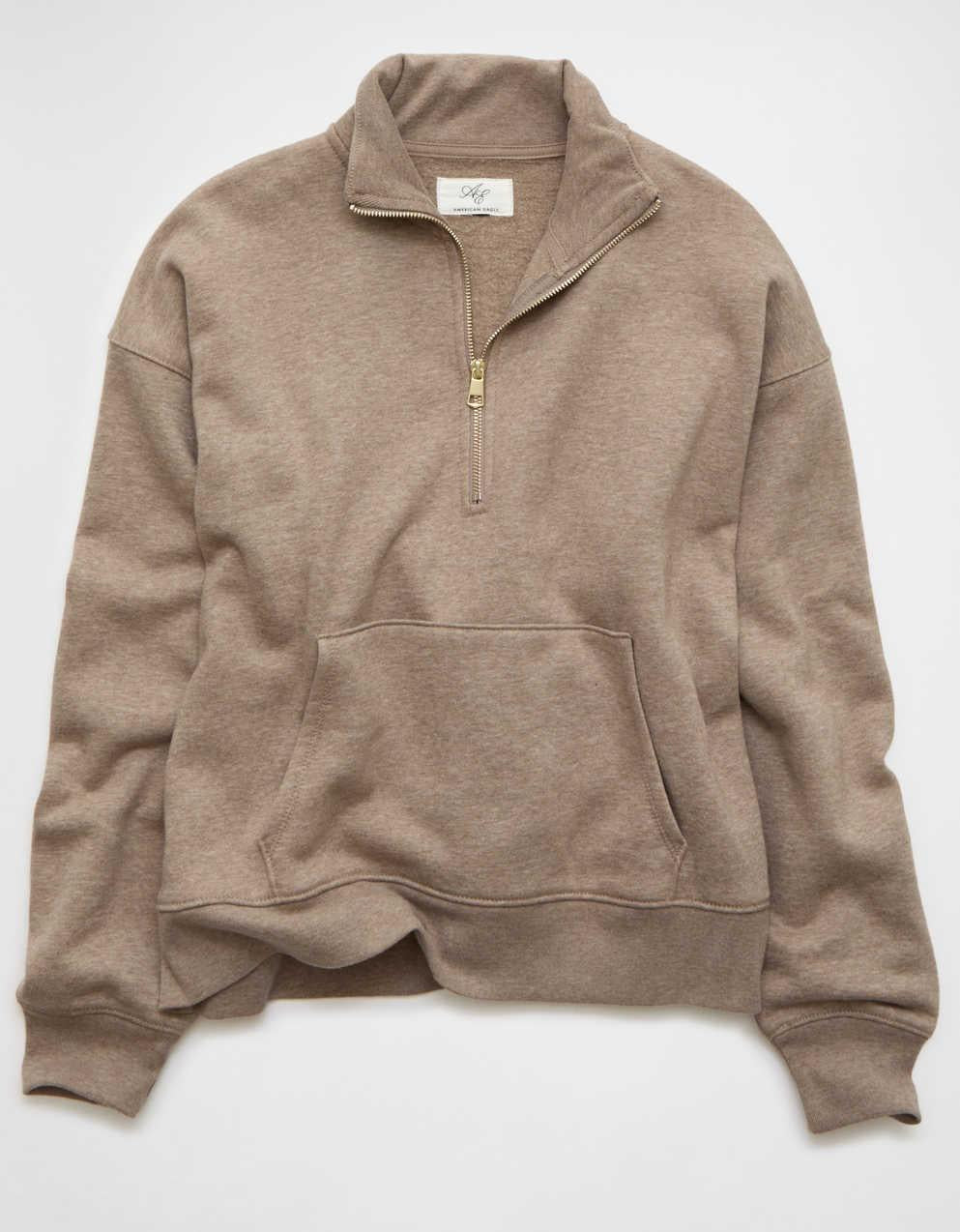 AE Everyday Luxe Quarter Zip Sweatshirt