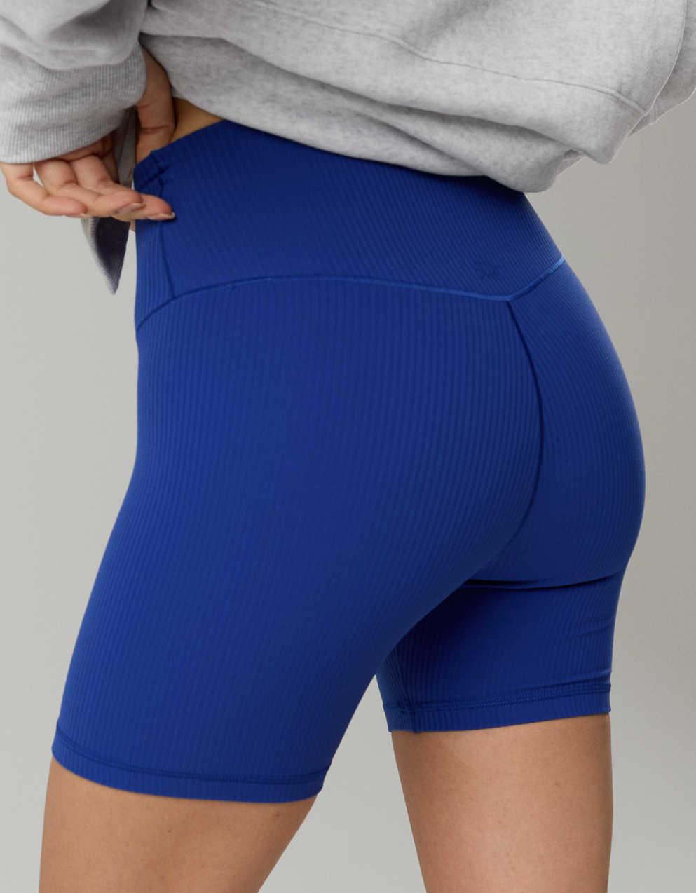 OFFLINE By Aerie Real Me XTRA Ribbed High Waisted 5" Bike Short