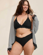 Show Off Rosey Lace Padded Plunge Bralette