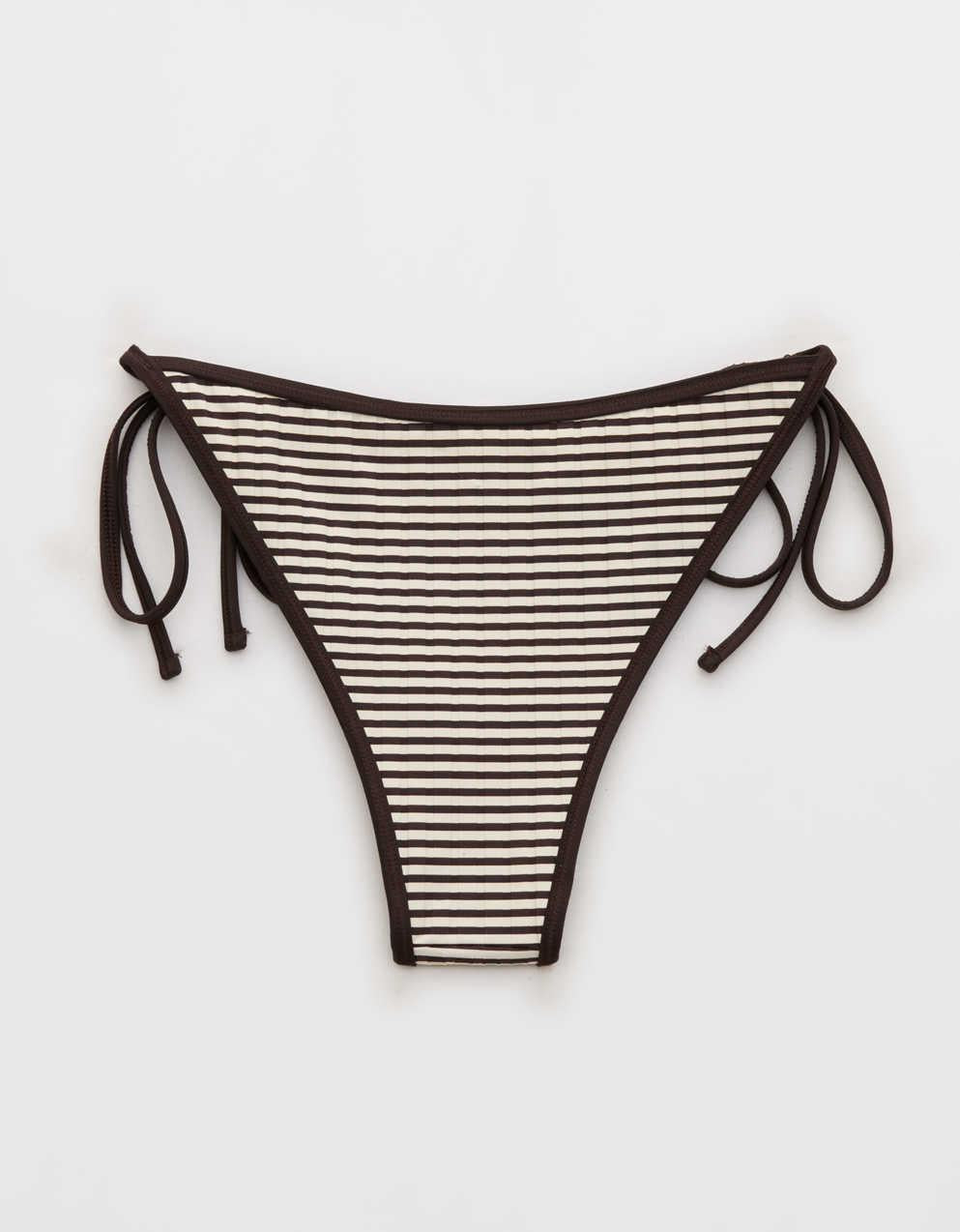 Aerie Ribbed Cheekiest Side Tie Bikini Bottom