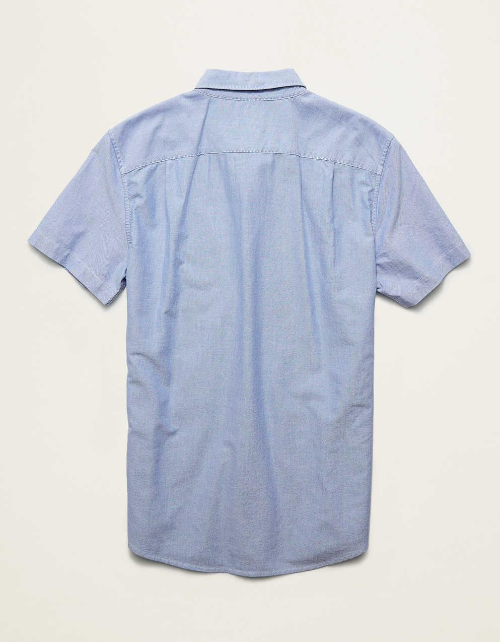 AE Short-Sleeve Slim Fit Button-Up Shirt