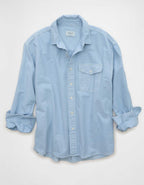 AE Relaxed Oxford Button-Up Shirt