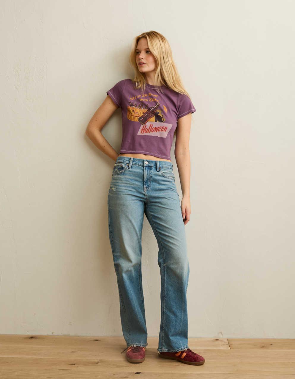 AE Coca-Cola Halloween Graphic Shrunken T-Shirt