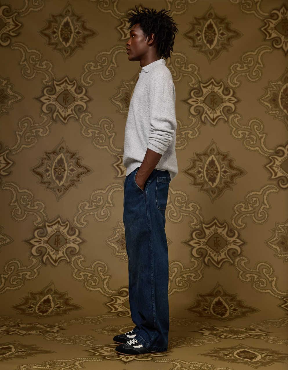 AE x Tru Kolors Pleated Denim Trouser