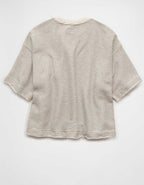 AE Boxy Short-Sleeve Sweatshirt