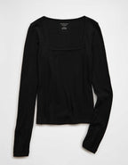 AE Long Sleeve Square Neck T-Shirt