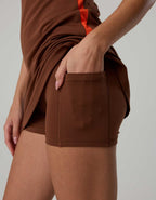 OFFLINE By Aerie Real Me XTRA Square Neck Track Mini Dress