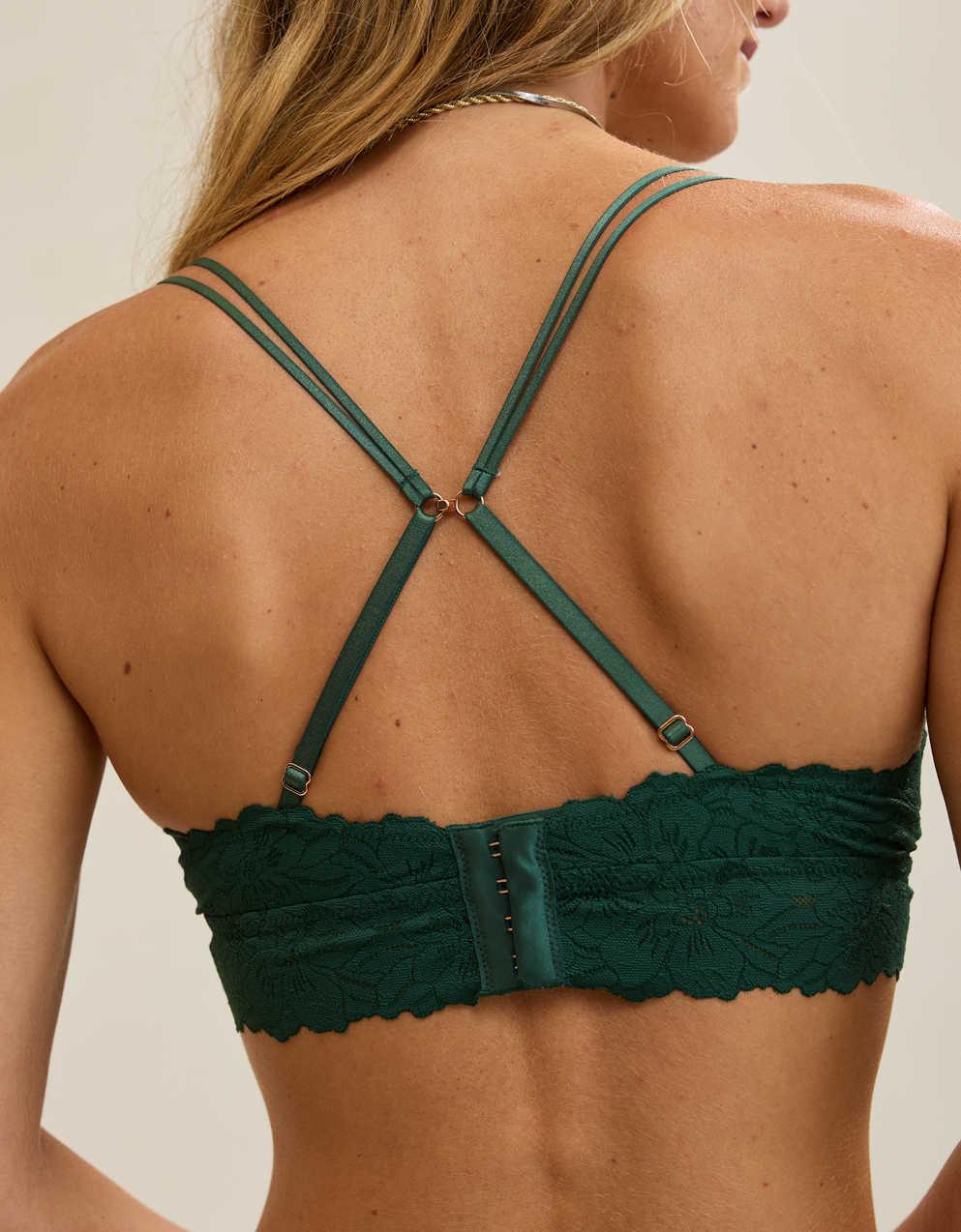 Show Off Rosey Lace Padded Plunge Bralette