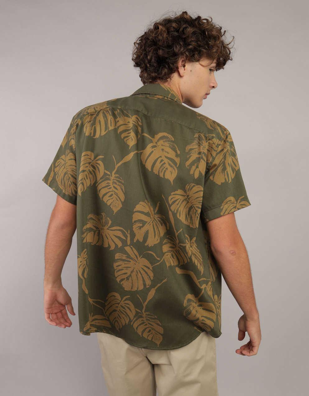 AE Poolside Tropical Button-Up Shirt