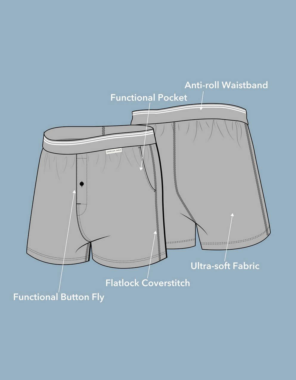 AEO Men's Ultra Soft Pocket Boxer Short