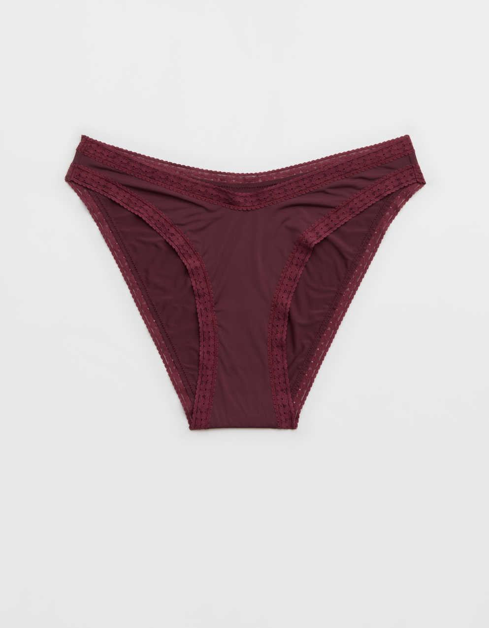 SMOOTHEZ Microfiber Lace Bikini Underwear
