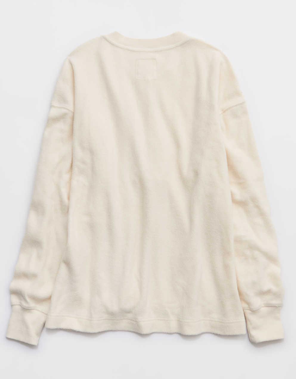 Aerie Sherpa Henley Sweatshirt