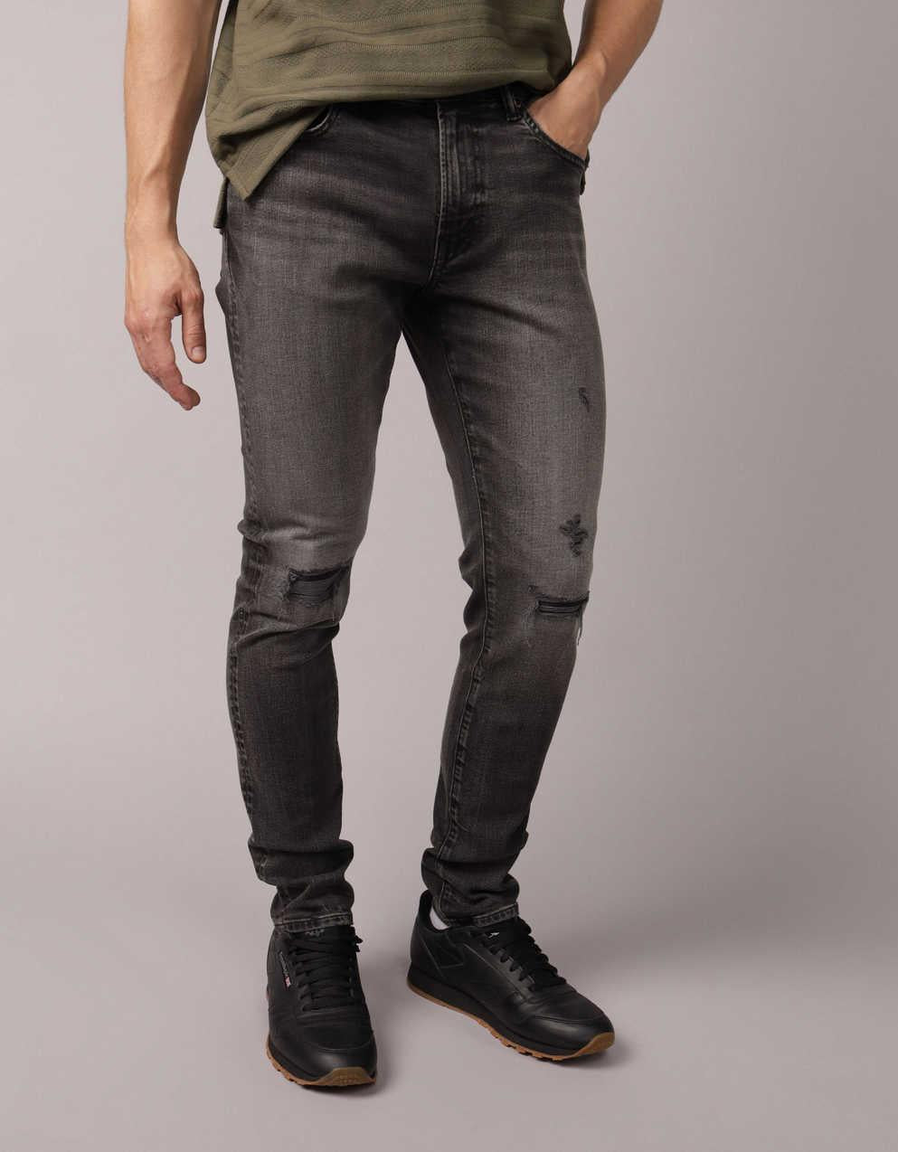 AE Flex+ Patched Athletic Skinny Jean
