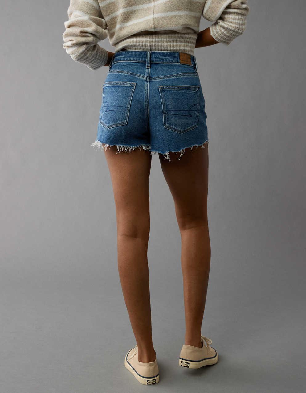 AE Stretch Crossover Denim Mom Short