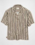 AE Relaxed Fit Camp Collar Button-Up Shirt