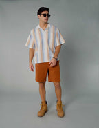 AE Poolside Linen-Blend Button-Up Shirt