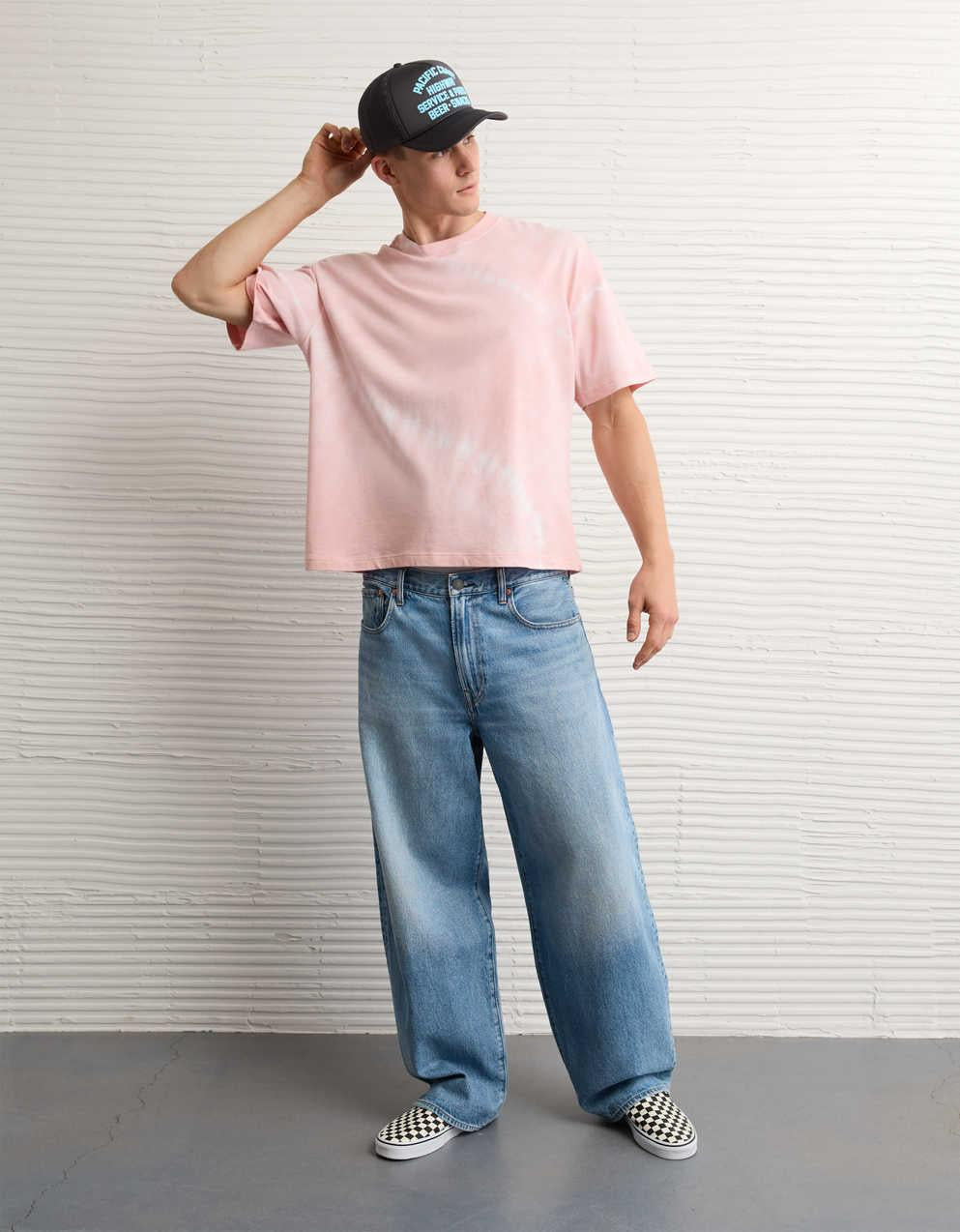 AE Boxy Fit Sueded Jersey T-Shirt