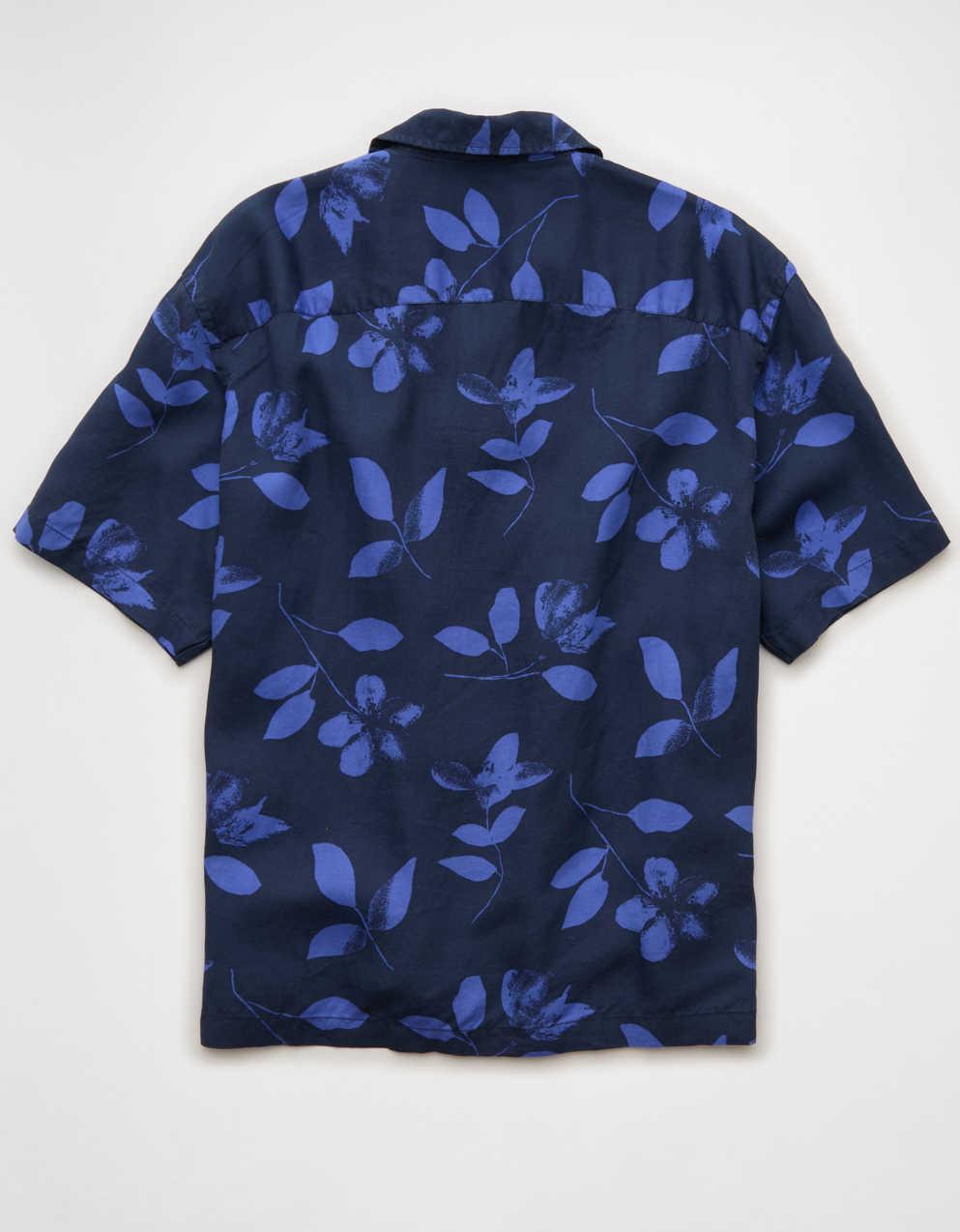 AE Relaxed Fit Short-Sleeve Camp Collar Shirt