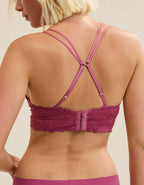 Show Off Rosey Lace Padded Plunge Bralette