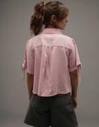 AE Linen-Blend Button-Up Shirt