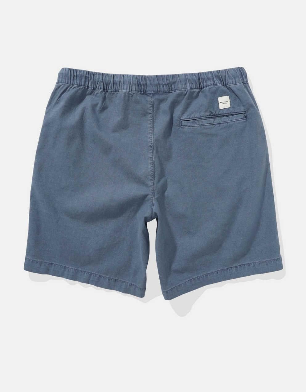 AE 8" Flex Lived-In Linen-Blend Trekker Short