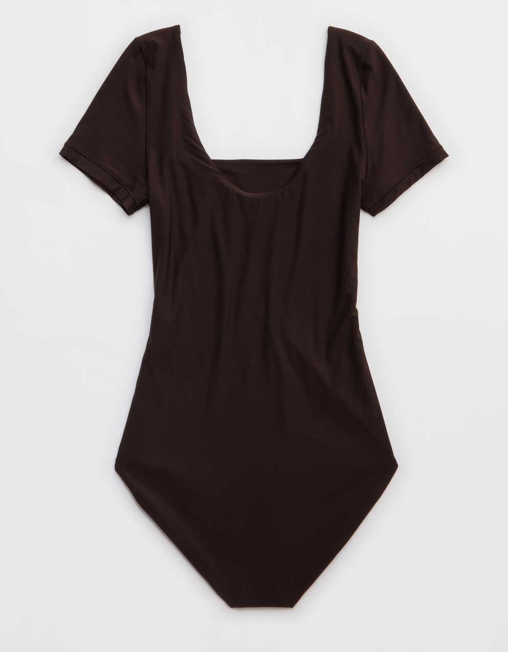 SMOOTHEZ Short Sleeve Square Neck Bodysuit
