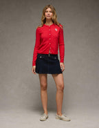 AE Stretch Low-Rise A-Line Pleated Mini Skirt