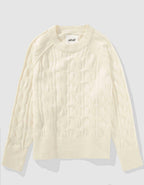 Aerie unREAL Cable Crewneck Sweater
