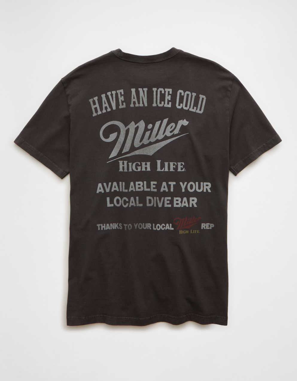 AE Standard Fit Miller High Life Graphic T-Shirt