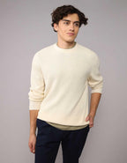 AE Waffle Crew Neck Sweater