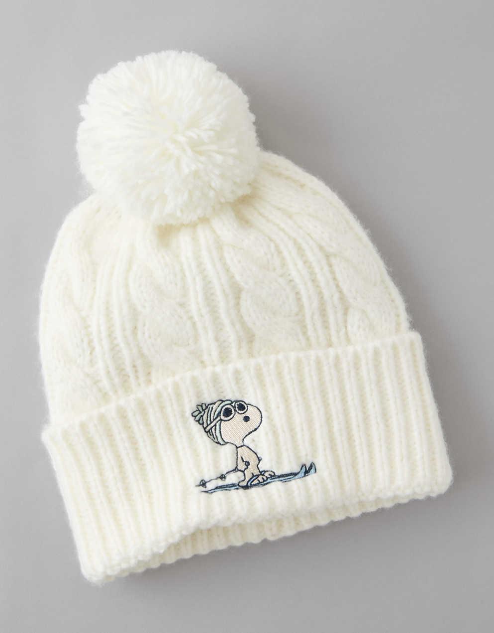AE Snoopy Cable Knit Beanie