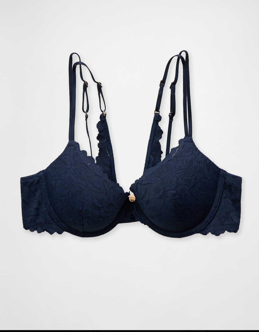 Show Off Rosey Lace Demi Push Up Bra