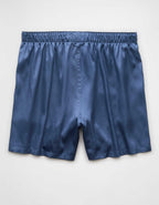AEO Men's Solid Satin Pocket Boxer Short