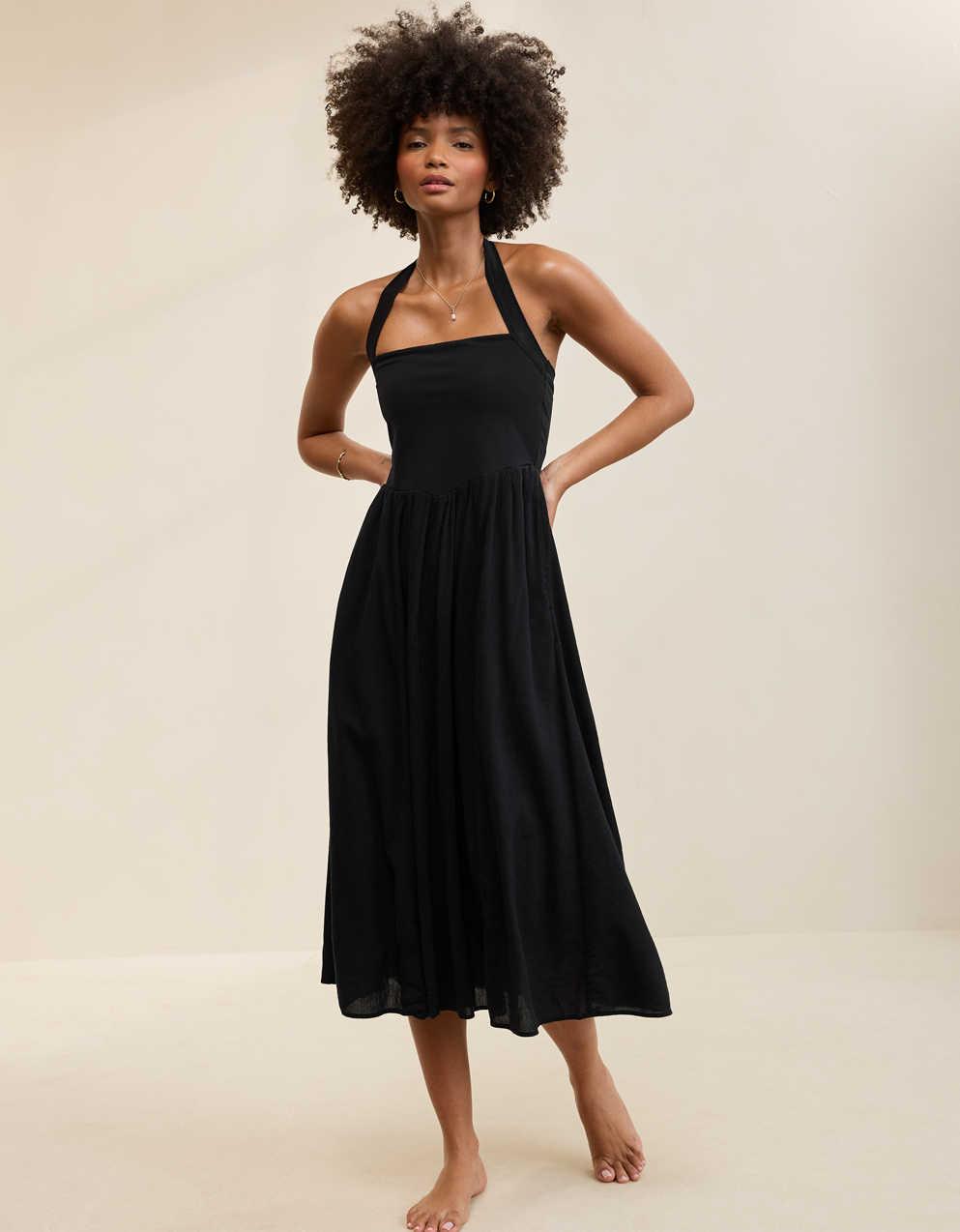 Aerie At The Barre Halter Dress