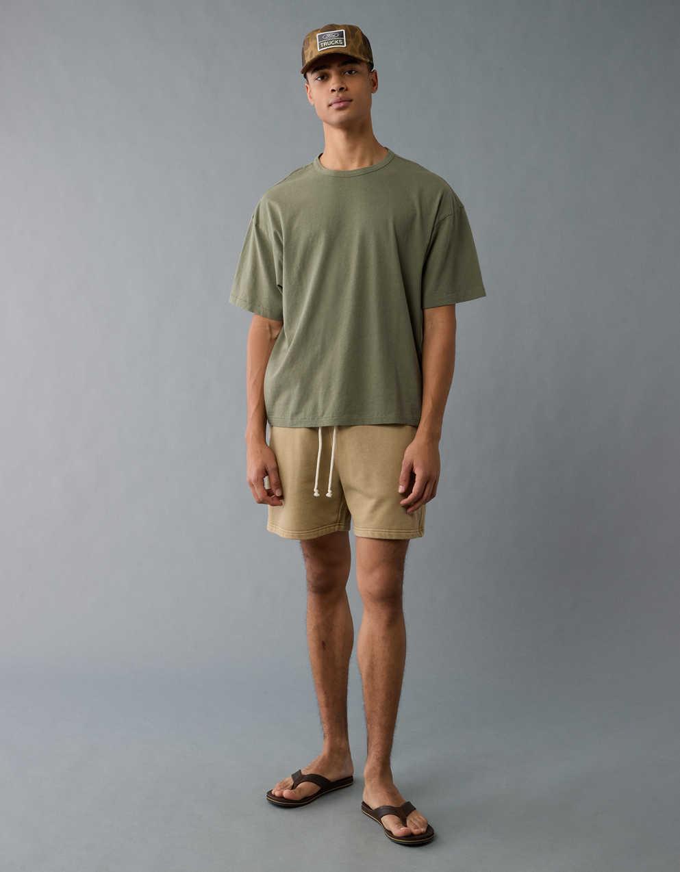 AE Boxy Linen-Blend T-Shirt