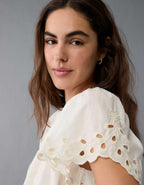 AE Tie Back Eyelet Crop Top