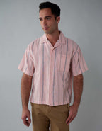 AE Poolside Linen-Blend Button-Up Shirt