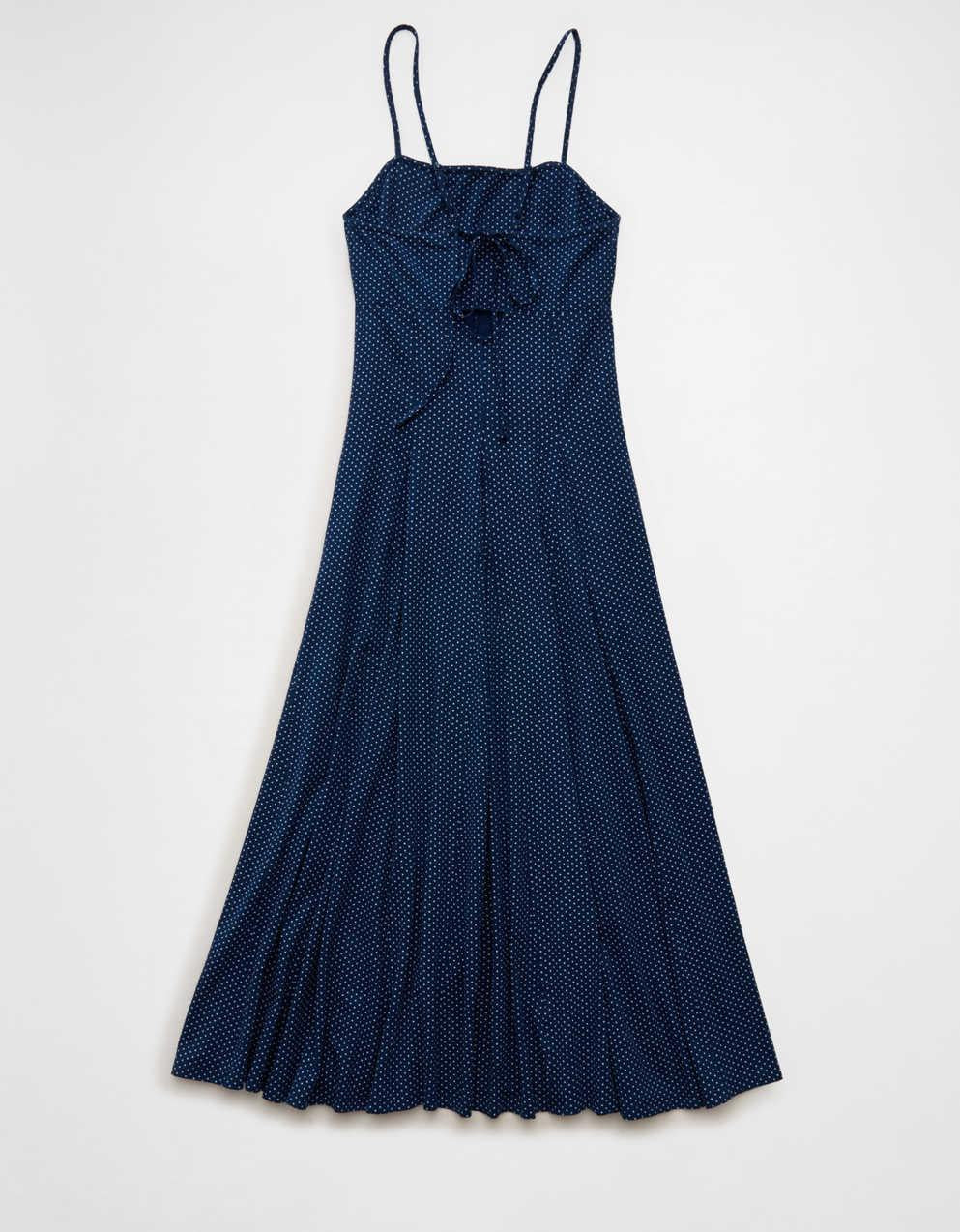 AE Knit Tie-Back Godet Midi Dress